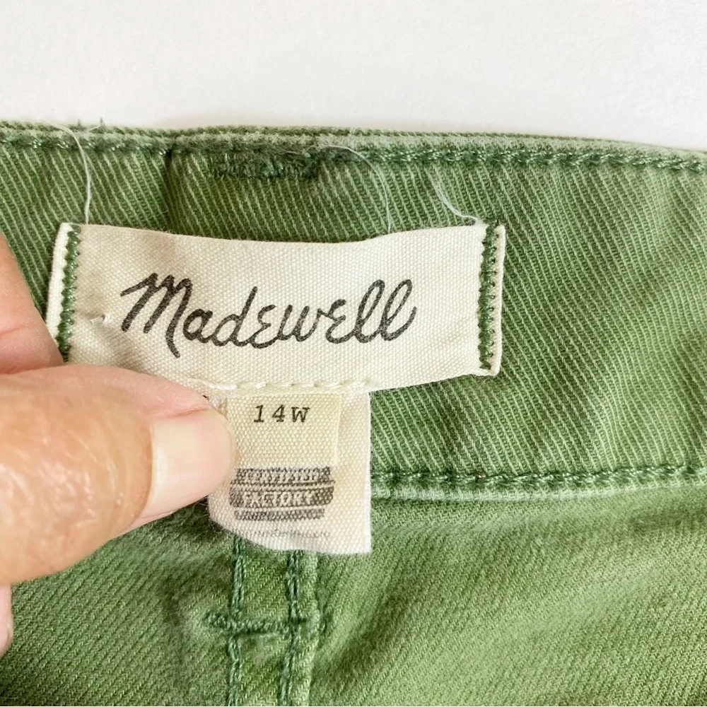 Madewell DarkGreen Women's Shorts Comfy  Casual Cute Sylish Soft Timeless Sz 14W - Picture 6 of 8